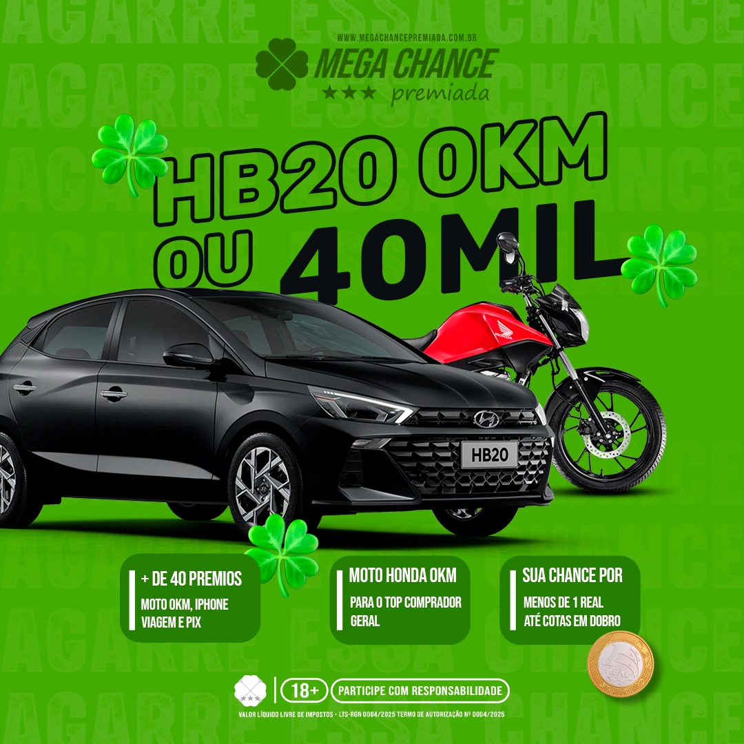 HB-20 0KM ou R$ 40.000,00